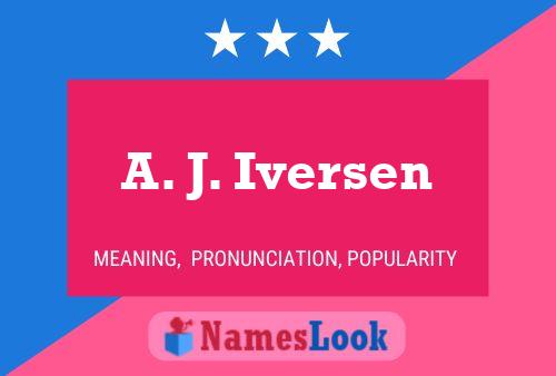 A. J. Iversen Naam Poster