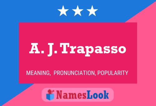 A. J. Trapasso Naam Poster