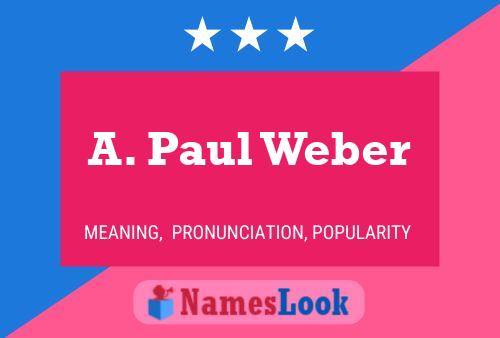 A. Paul Weber Naam Poster