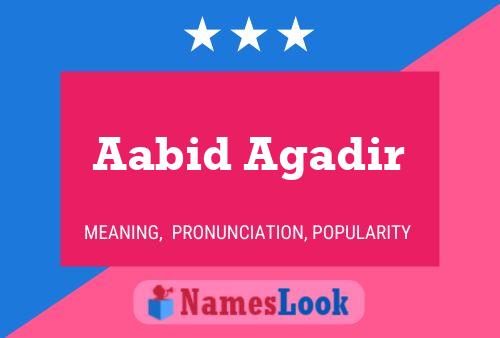 Aabid Agadir Naam Poster