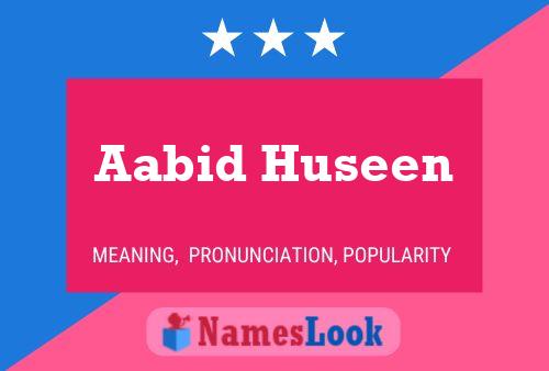 Aabid Huseen Naam Poster