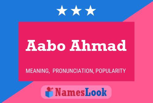 Aabo Ahmad Naam Poster