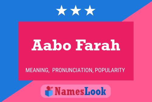 Aabo Farah Naam Poster