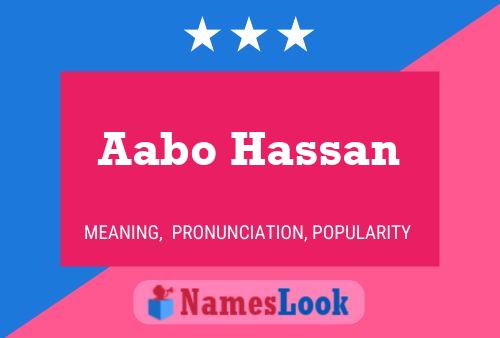 Aabo Hassan Naam Poster