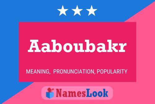 Aaboubakr Naam Poster