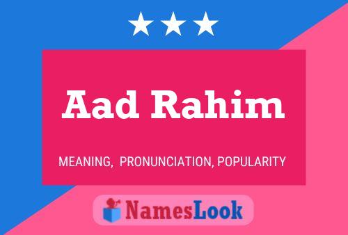 Aad Rahim Naam Poster