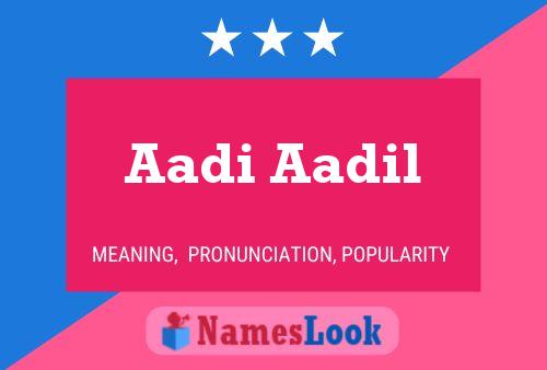 Aadi Aadil Naam Poster