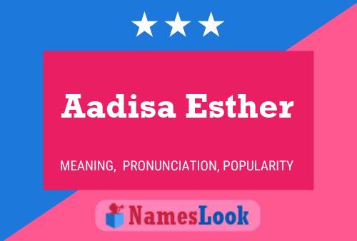 Aadisa Esther Naam Poster