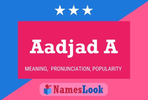 Aadjad A Naam Poster