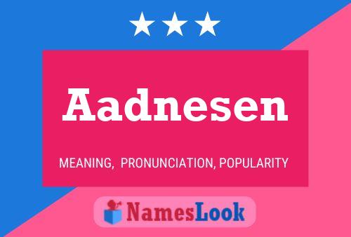 Aadnesen Naam Poster