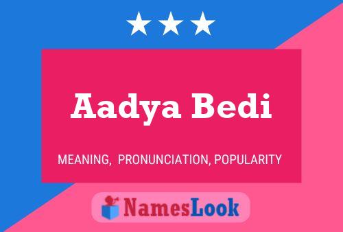 Aadya Bedi Naam Poster