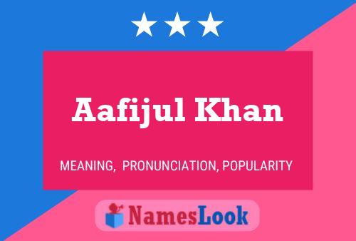 Aafijul Khan Naam Poster