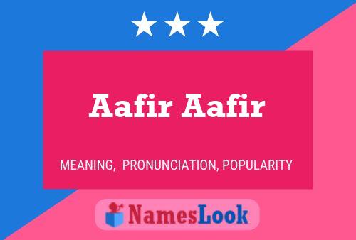 Aafir Aafir Naam Poster