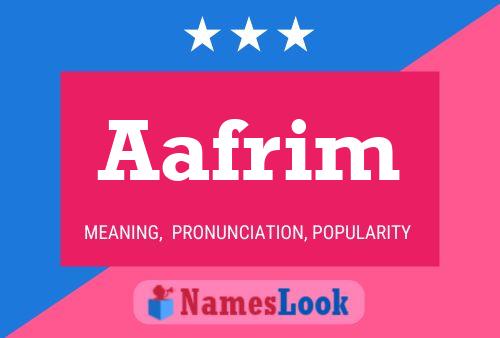 Aafrim Naam Poster