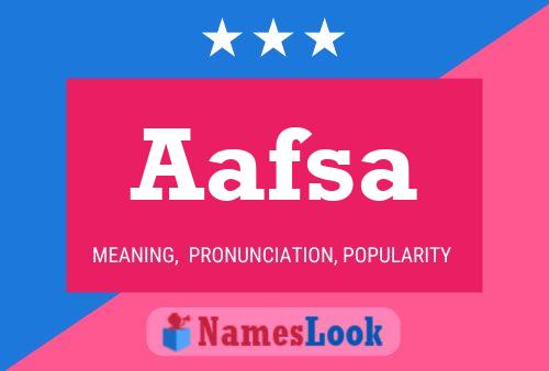 Aafsa Naam Poster