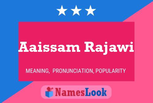 Aaissam Rajawi Naam Poster