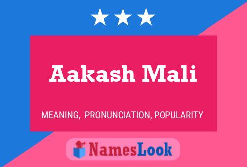 Aakash Mali Naam Poster