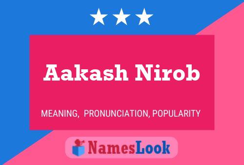 Aakash Nirob Naam Poster