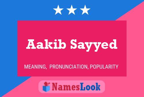 Aakib Sayyed Naam Poster