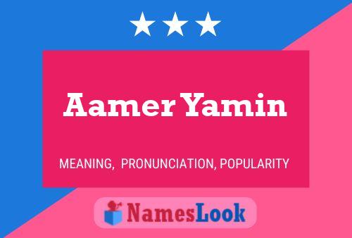 Aamer Yamin Naam Poster