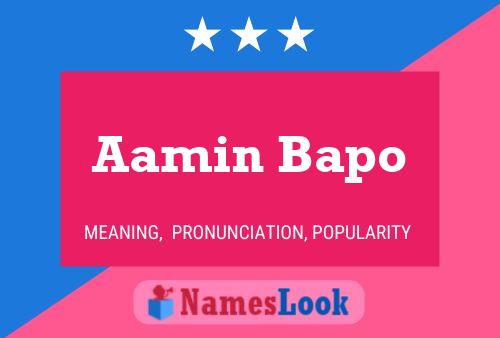 Aamin Bapo Naam Poster