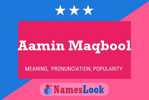 Aamin Maqbool Naam Poster