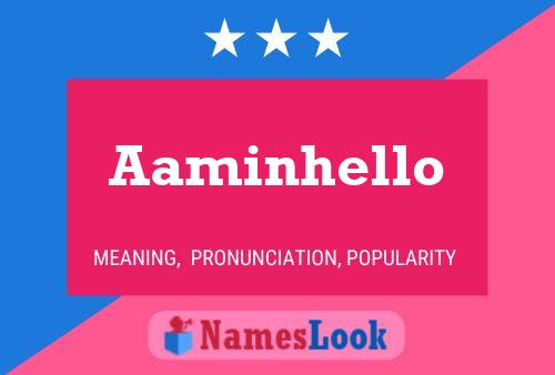 Aaminhello Naam Poster