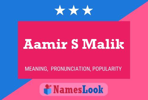 Aamir S Malik Naam Poster