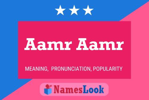 Aamr Aamr Naam Poster