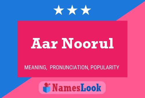 Aar Noorul Naam Poster