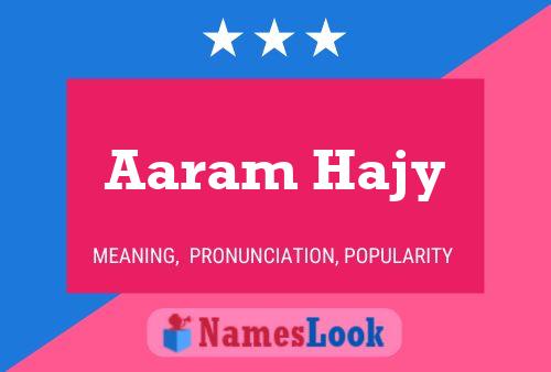 Aaram Hajy Naam Poster