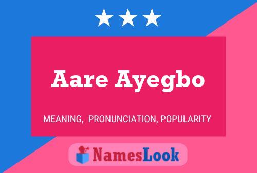 Aare Ayegbo Naam Poster