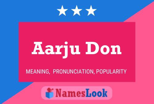 Aarju Don Naam Poster