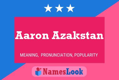 Aaron Azakstan Naam Poster