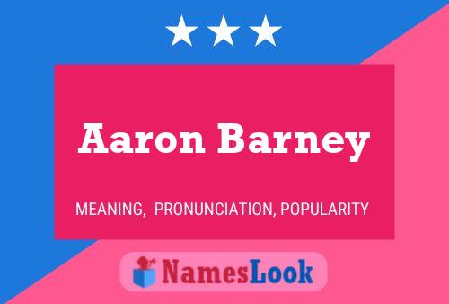 Aaron Barney Naam Poster