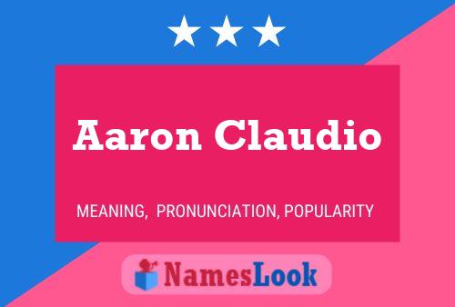 Aaron Claudio Naam Poster