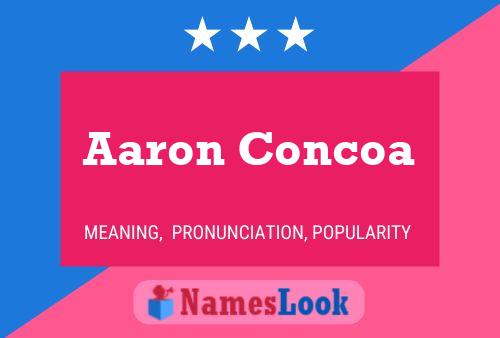 Aaron Concoa Naam Poster