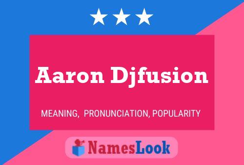 Aaron Djfusion Naam Poster