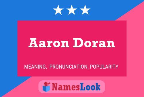 Aaron Doran Naam Poster