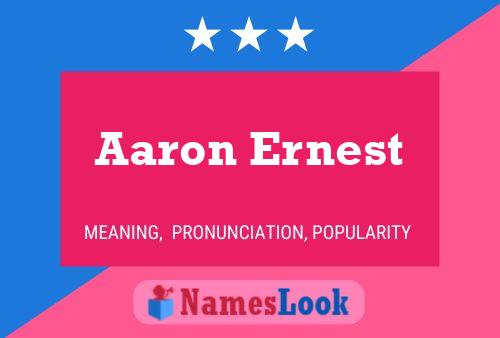 Aaron Ernest Naam Poster