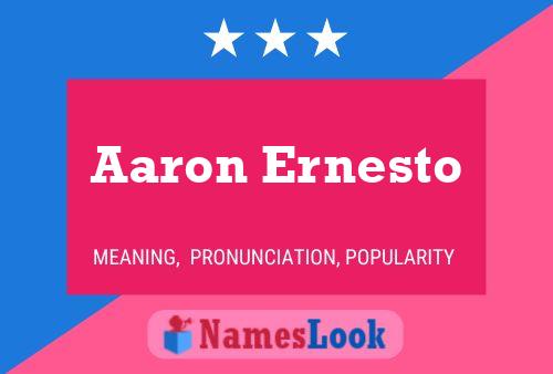 Aaron Ernesto Naam Poster