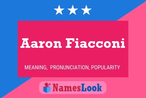 Aaron Fiacconi Naam Poster