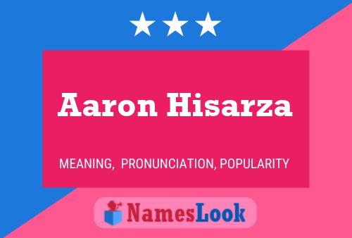 Aaron Hisarza Naam Poster