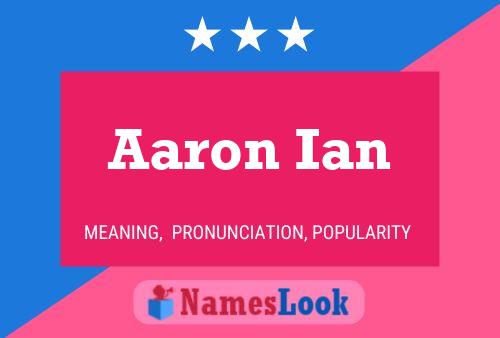 Aaron Ian Naam Poster