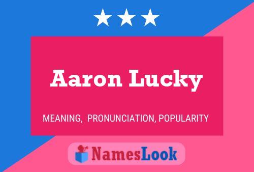 Aaron Lucky Naam Poster