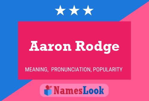 Aaron Rodge Naam Poster