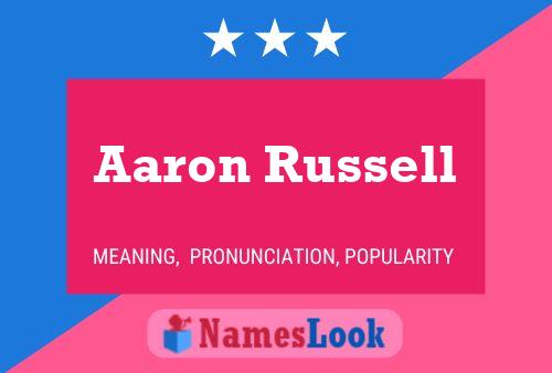 Aaron Russell Naam Poster