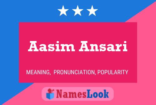 Aasim Ansari Naam Poster