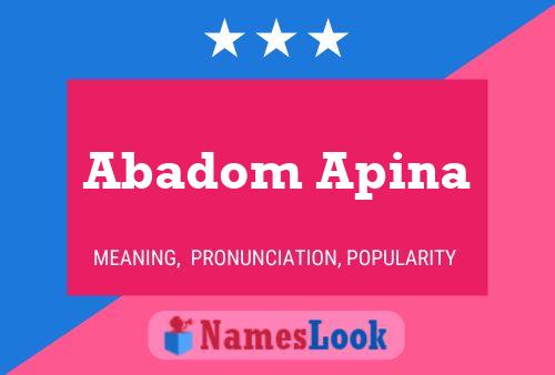 Abadom Apina Naam Poster