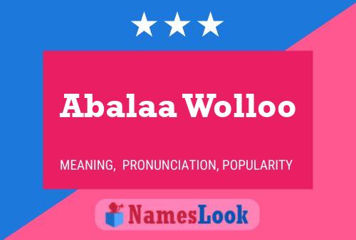 Abalaa Wolloo Naam Poster